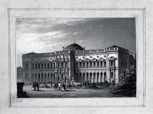 The Semper Gallery in Dresden by Unbekannt Unbekannt